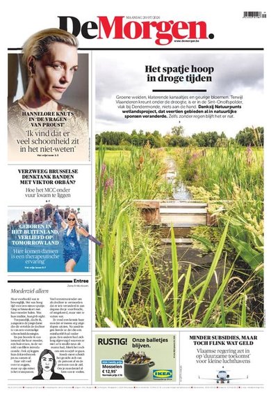 De Morgen proefabonnement cover – vanaf €1,00 (juli 2026)