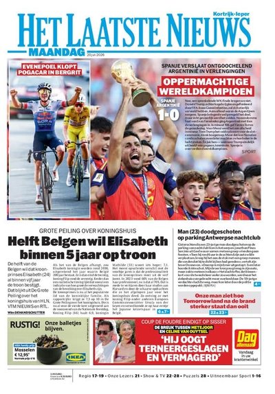 Het Laatste Nieuws proefabonnement cover